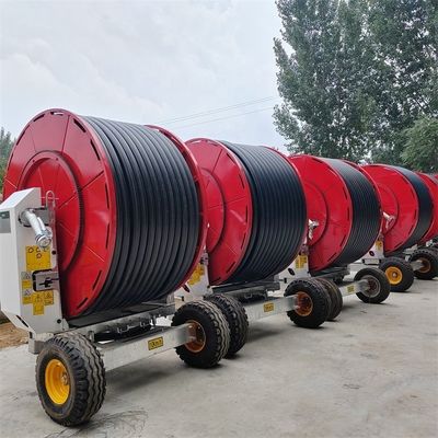 2300 KG 精密な水分配給のためのプラスチック雨銃スプリンクラーホースリール灌輸システム