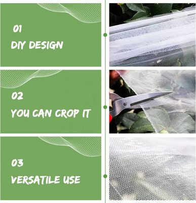 農業用温室用効果的なトラップ HDPE 防虫網 アフィド防虫網 防虫網素材