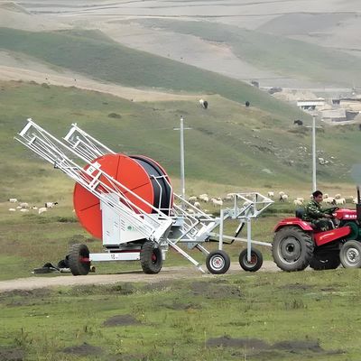 2024 農業フェア ホース・リール・スプリングラー 移動式灌輸機械 金属製造工場のOEM