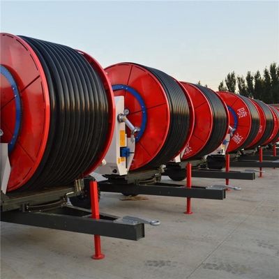 デジタル農園灌水システム 20-50m 電動ハードホースリール 75-300 ブーム型金属付き移動灌水器