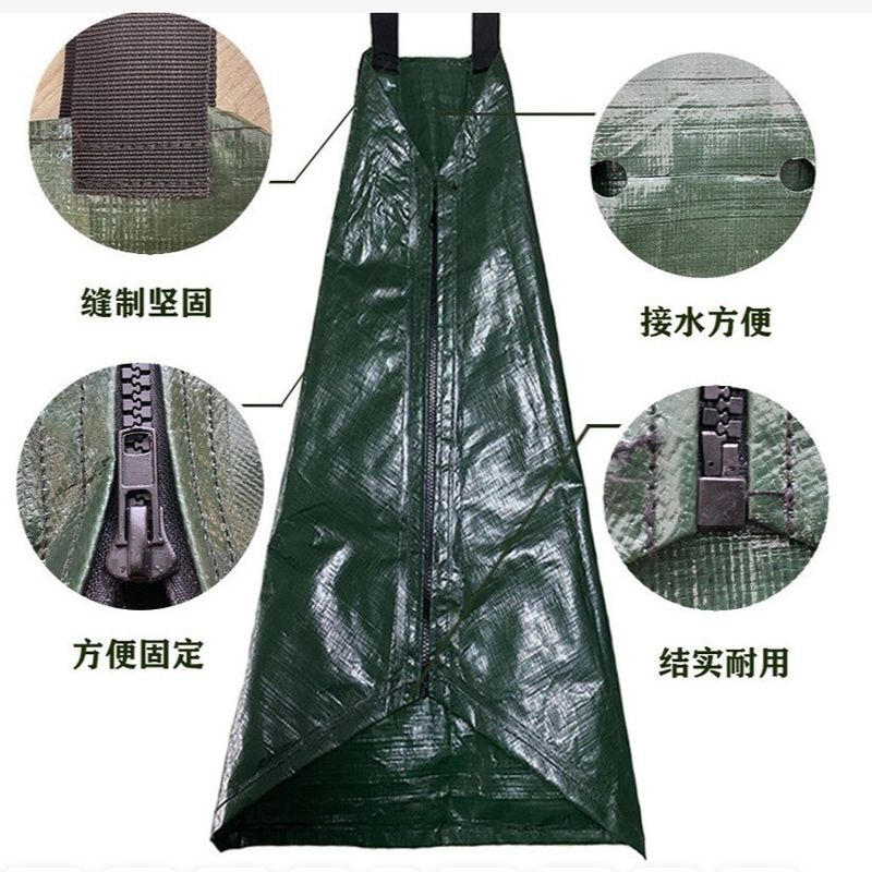 緑色PE PVC メッシュタール 15-20 ガロン容量 自動滴水灌輸 木水袋 プラスチック素材
